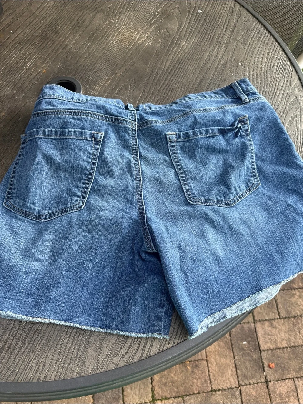 Classic Blue Denim Cutoff Shorts